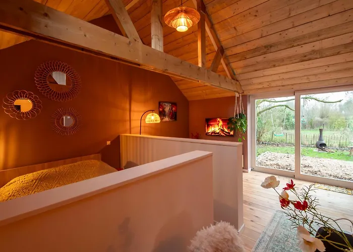 Houten Met Keuken En Tuin In Halsteren, Bergen Op Zoom Сasa de vacaciones Halsteren